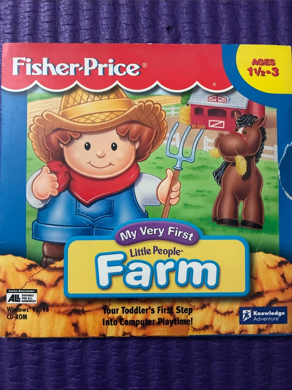 Vintage Fisher-Price Little People Farm CD- Rom